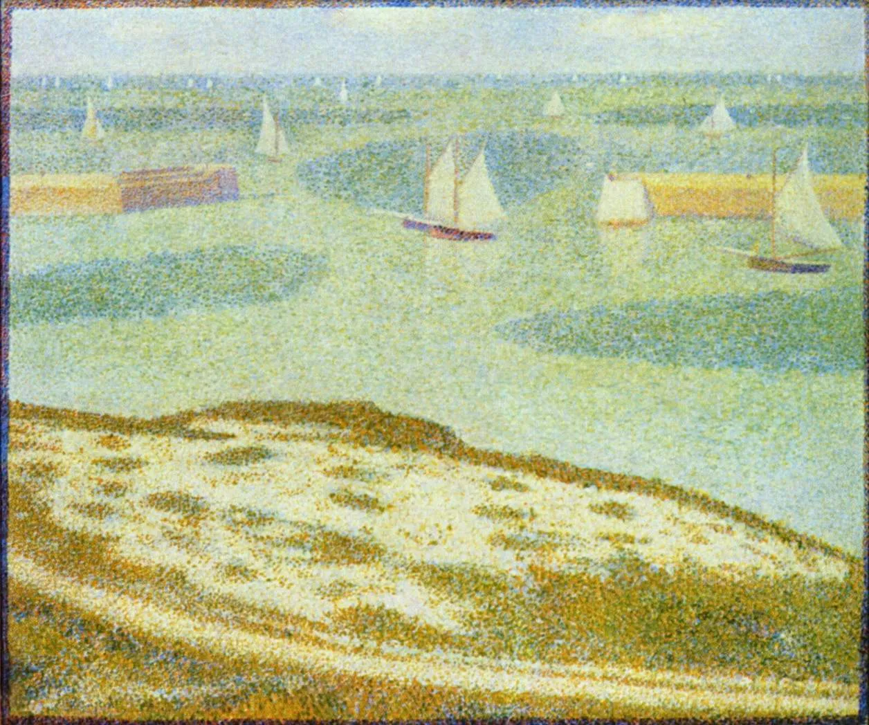 « Port-en-Bessin, entrée de l’avant-port », peint par Georges Seurat en 1888